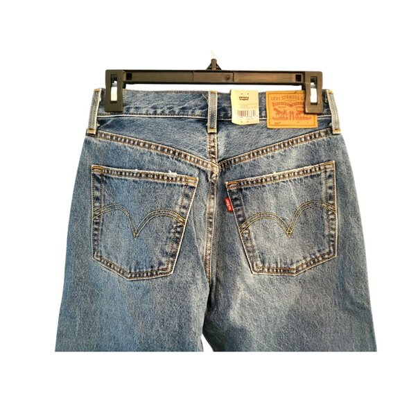 Levis 501Womens Original Fit Medium Wash Denim Jeans Size 25/30 Straight Leg - Picture 5 of 10